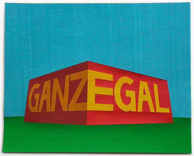 GANZ EGAL 2001 / tempera/papier /40x50cm